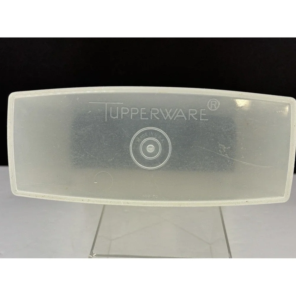 Vintage Tupperware Cereal Keeper 469-20 Sheer Clear 13 Cup Storage No Lid USA